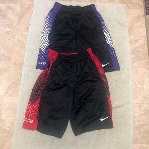 Nike Shorts - Black with Red and Purple Details